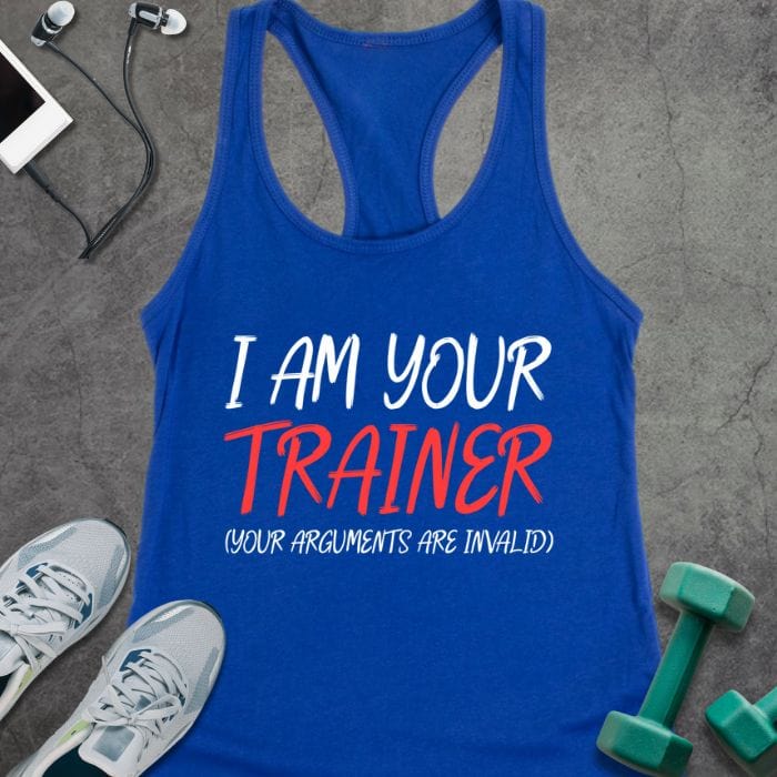 Tank Top Solid Royal / XS I'm Your Trainer Tank