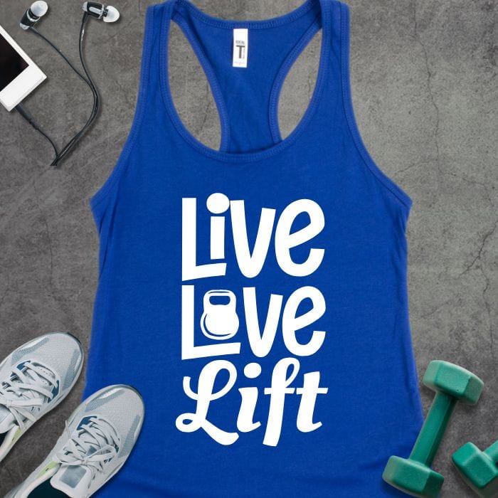 Tank Top Solid Royal / XS Live Love Lift Tank