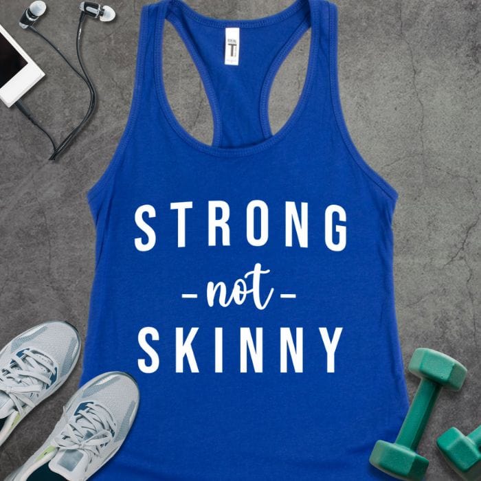 Tank Top Solid Royal / XS Strong Not Skinny Tank