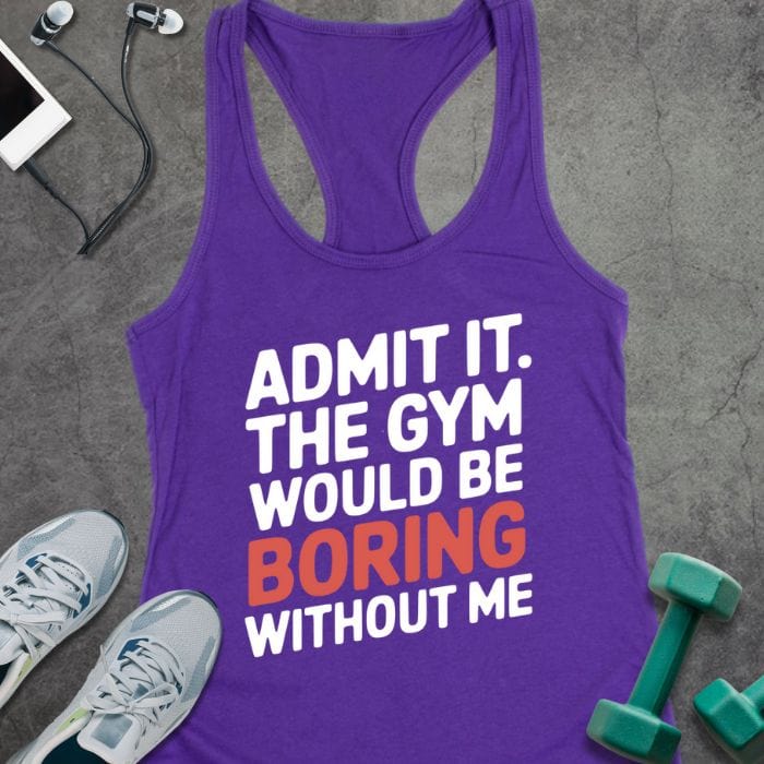 Tank Top XS / Solid Purple Rush Admit It Tank