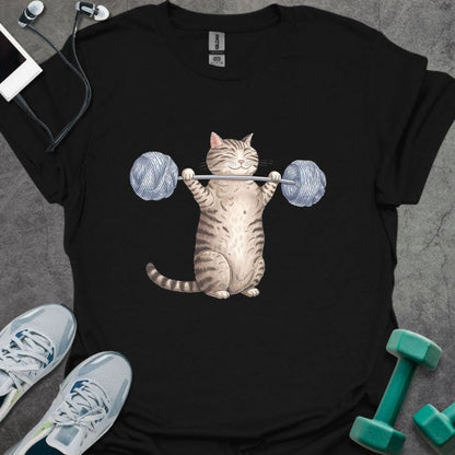 Cat Lifting Yarn T-Shirt