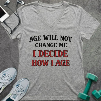 T-Shirt Athletic Heather / S I Decide V-Neck