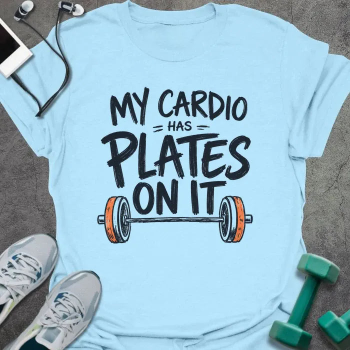 T-Shirt Light Blue / S Cardio Plates T-Shirt