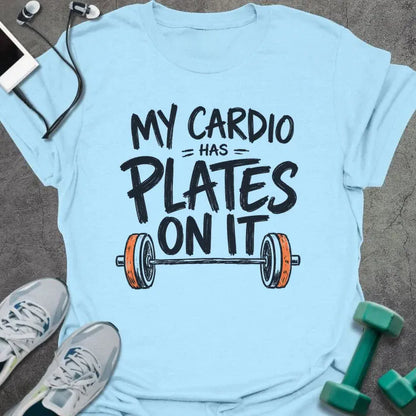 T-Shirt Light Blue / S Cardio Plates T-Shirt