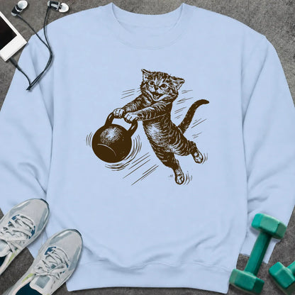 Sweatshirt Light Blue / S Cat Swing Sweatshirt