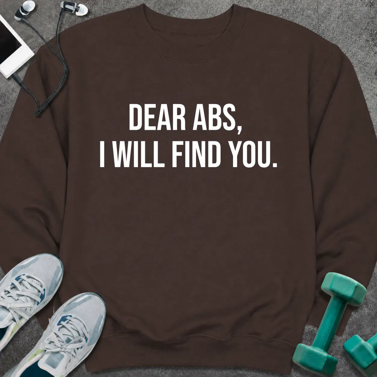 Sweatshirt Dark Chocolate / S Dear Abs Sweatshirt