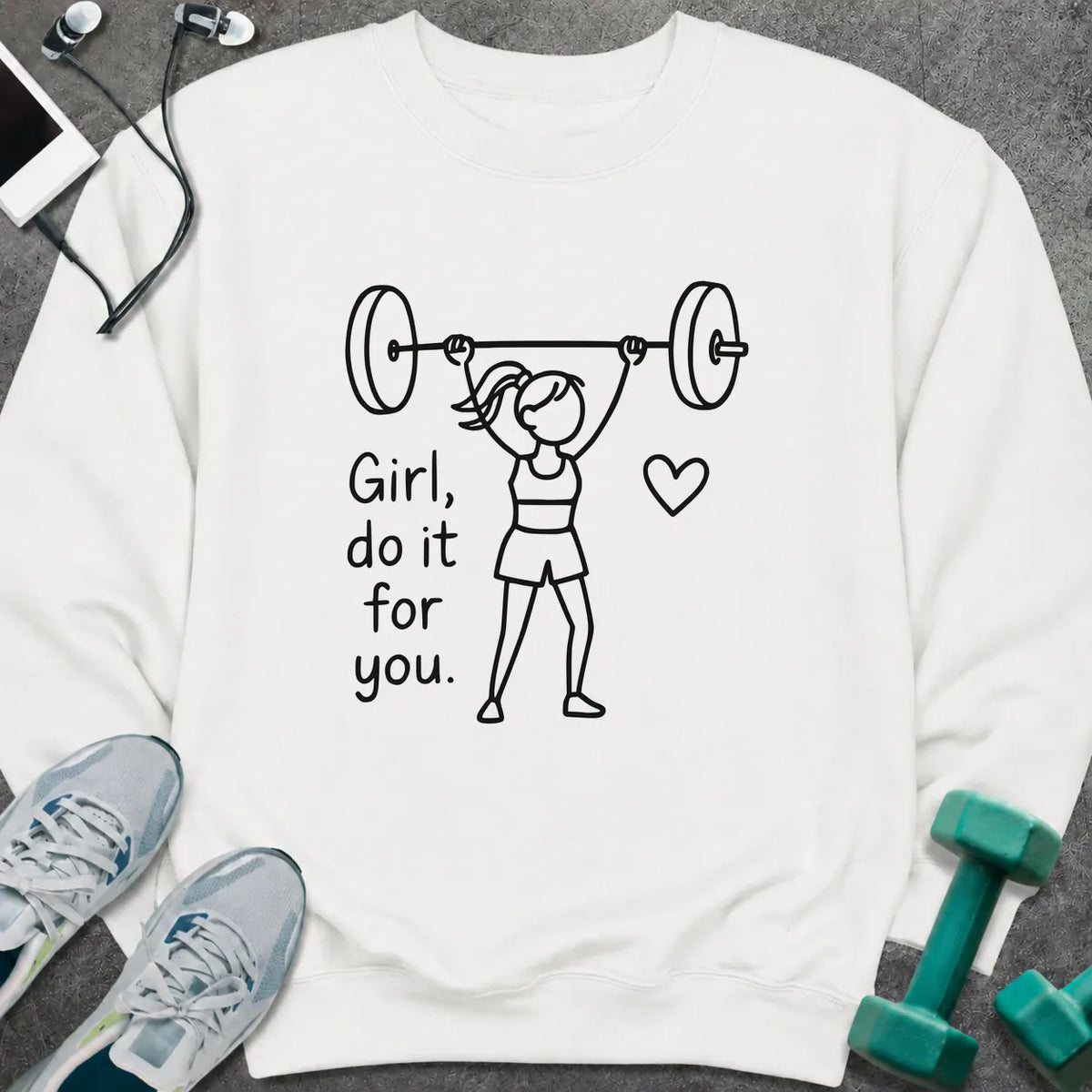Sweatshirt White / S Girl Do it Sweatshirt