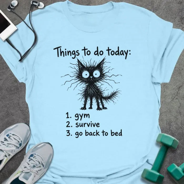 T-Shirt Light Blue / S Gym Survive T-Shirt