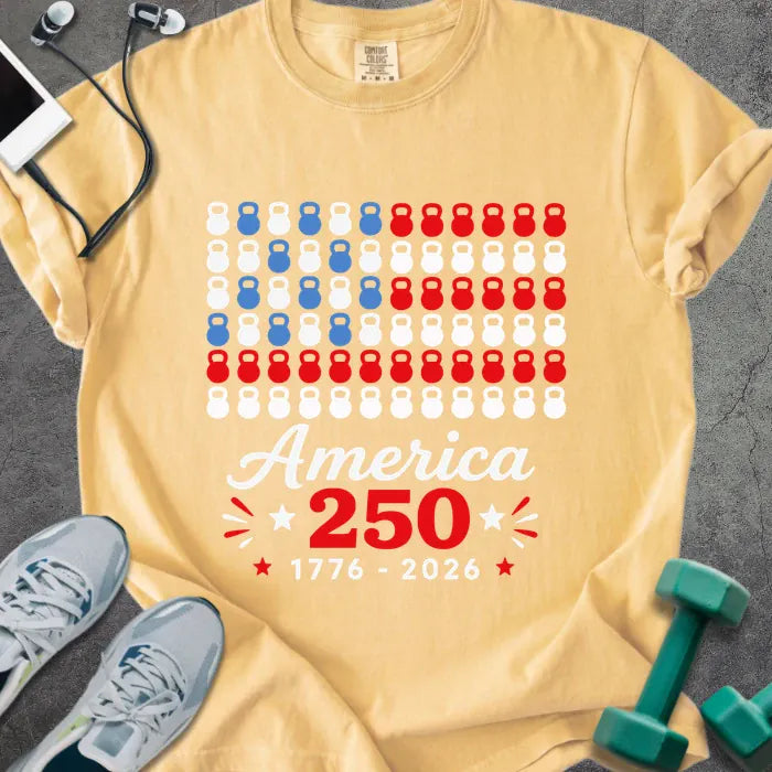 T-Shirt Mustard / S Kettlebell Flag