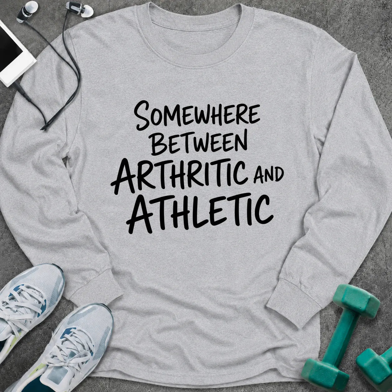 Long-sleeve Ash / S Arthritic Athletic Long Sleeve Tee