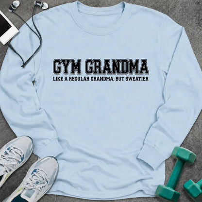 Long-sleeve Light Blue / S Gym Grandma Long Sleeve Tee