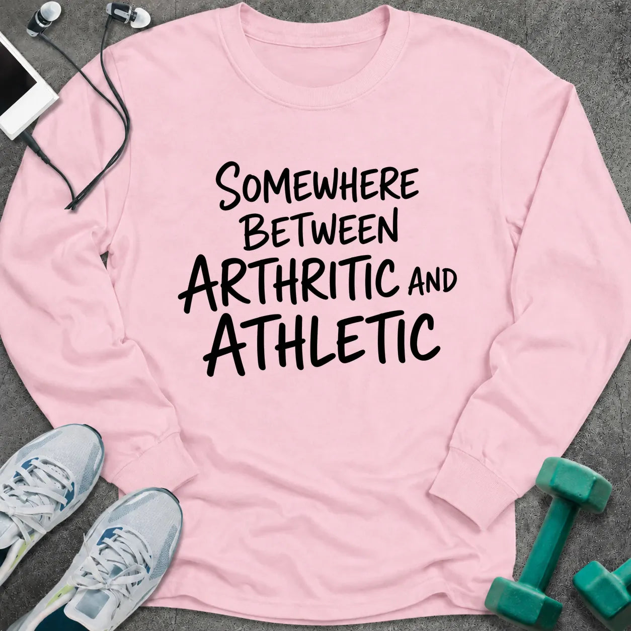 Long-sleeve Light Pink / S Arthritic Athletic Long Sleeve Tee