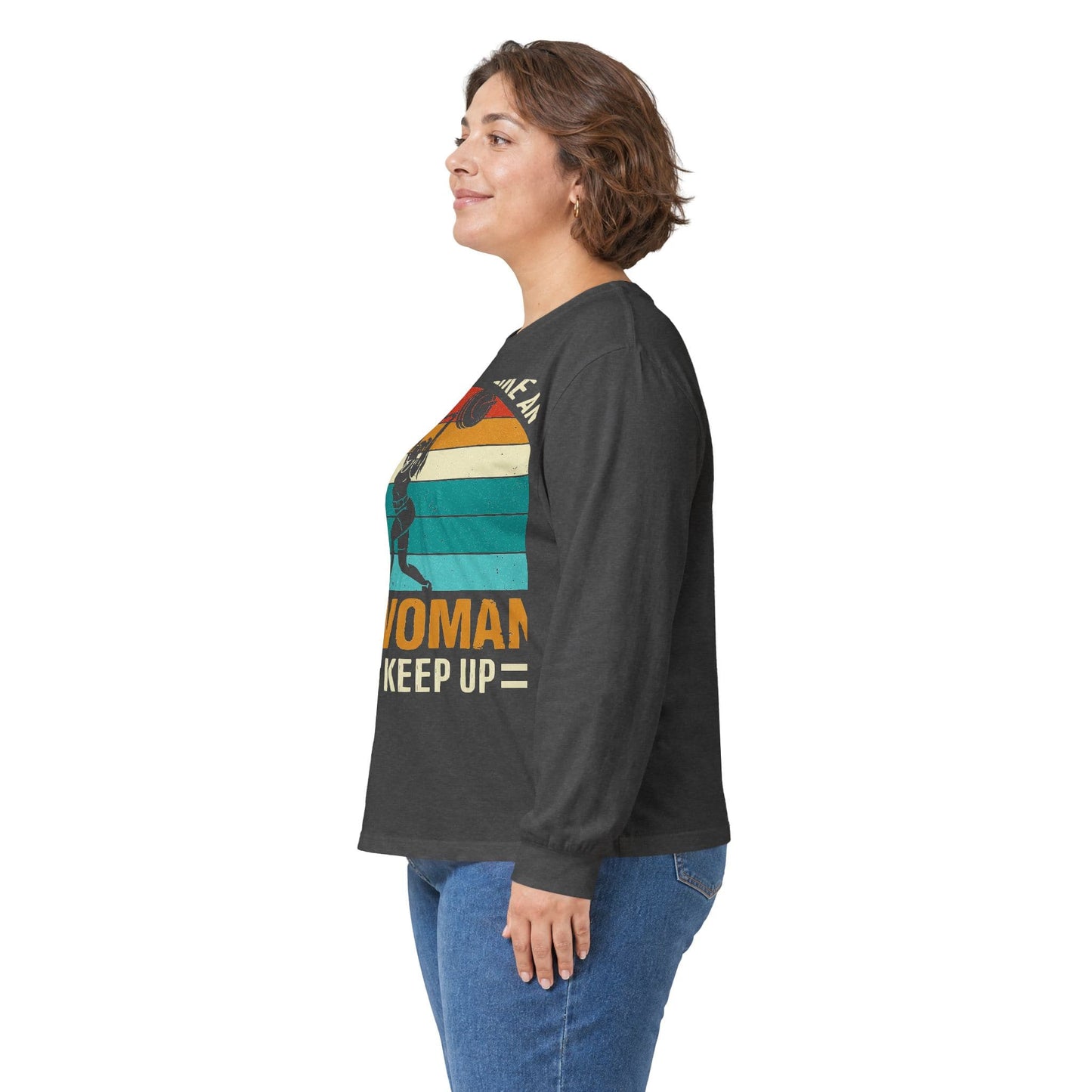Long-sleeve Old Woman Lift Long Sleeve Tee