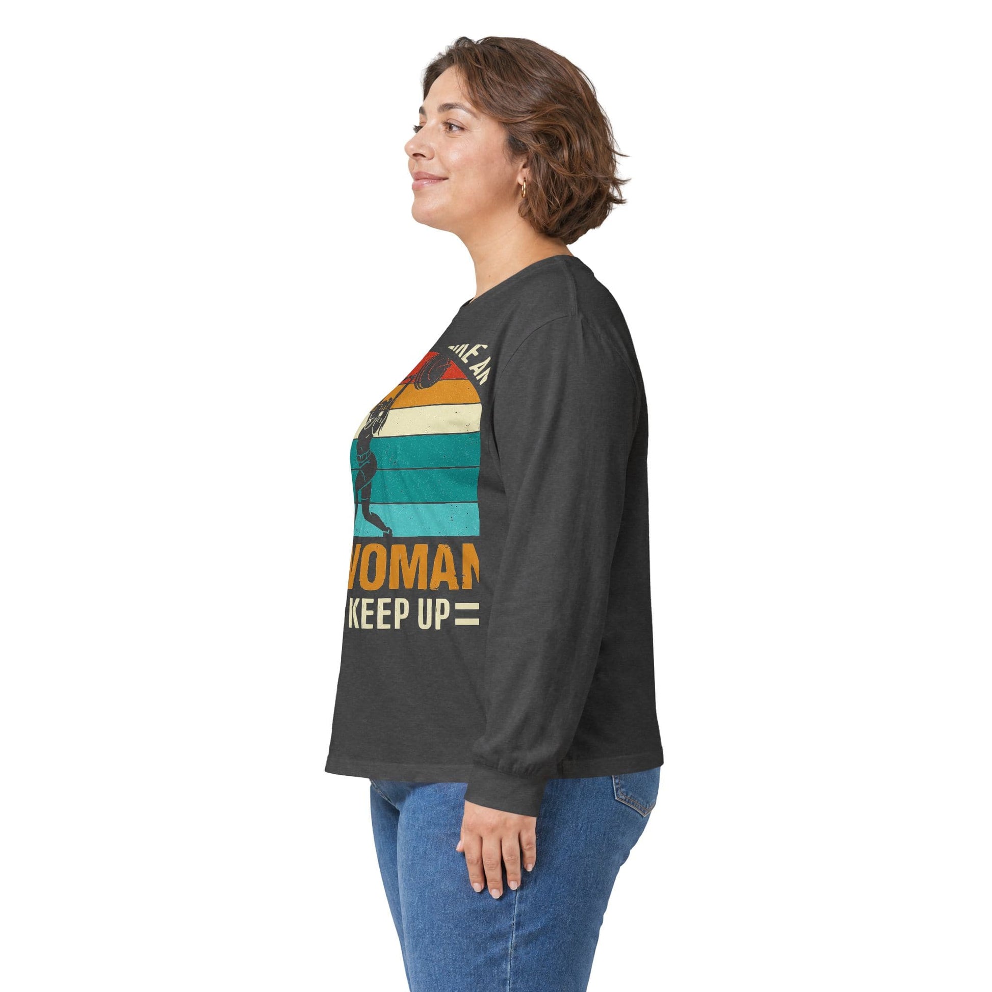Long-sleeve Old Woman Lift Long Sleeve Tee