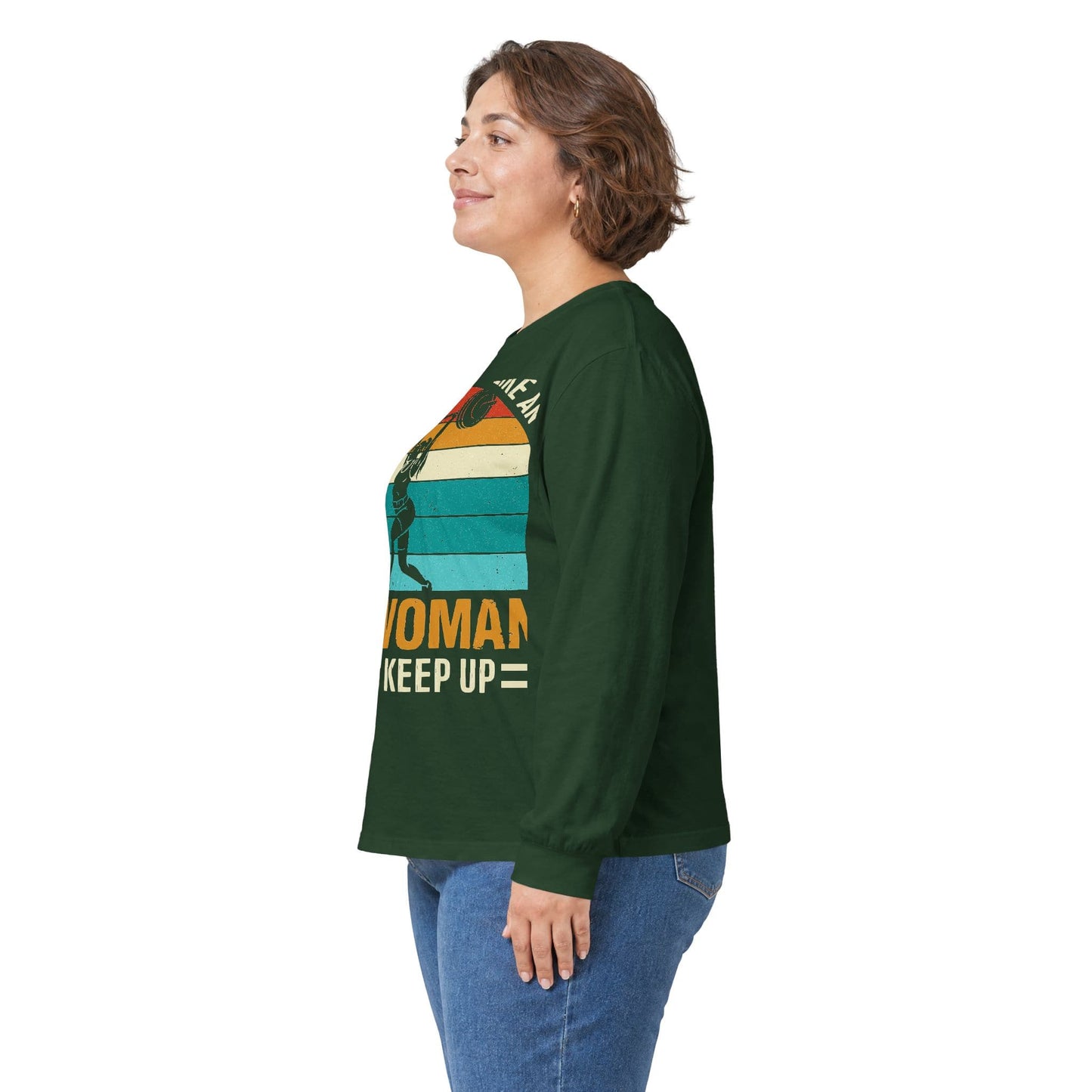 Long-sleeve Old Woman Lift Long Sleeve Tee