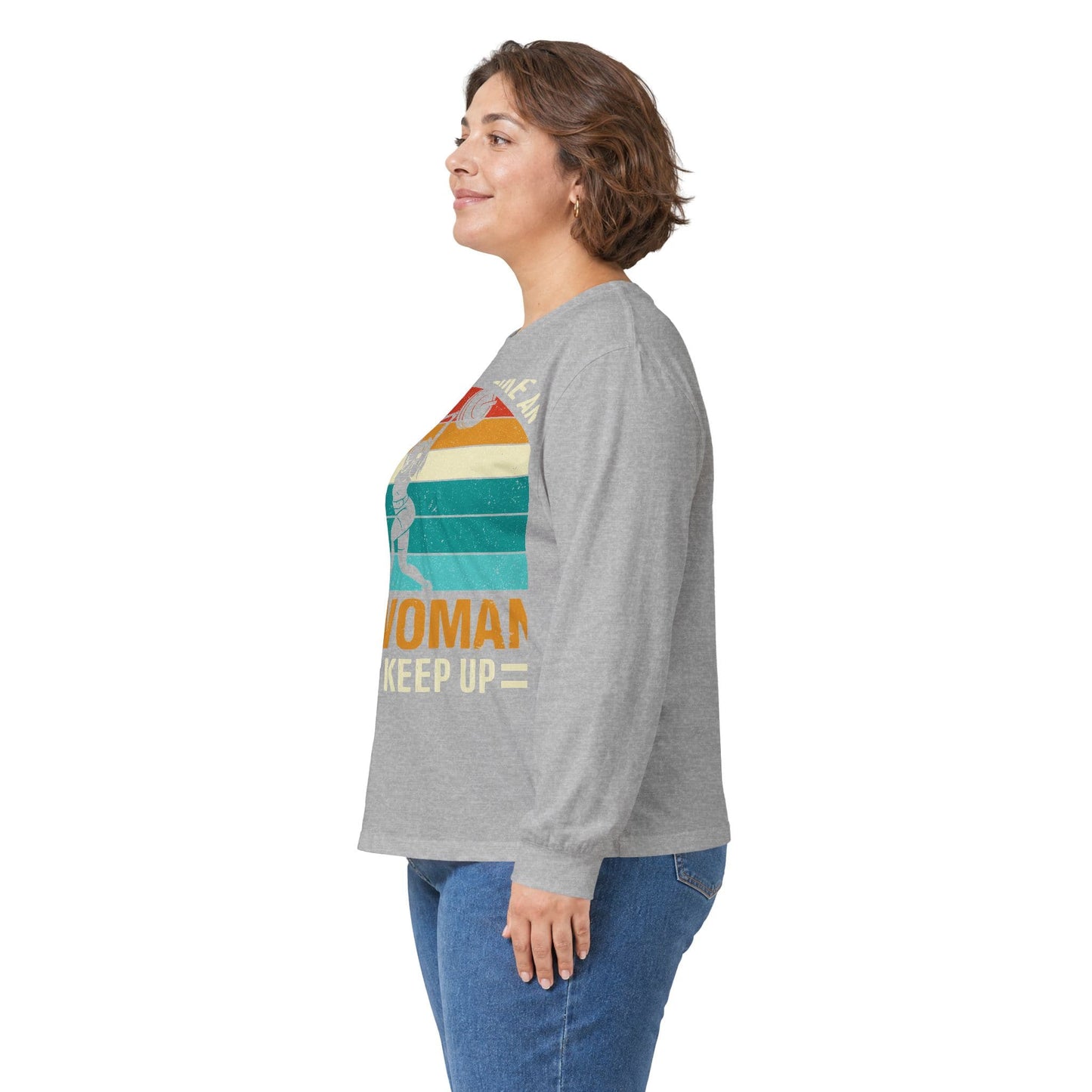 Long-sleeve Old Woman Lift Long Sleeve Tee