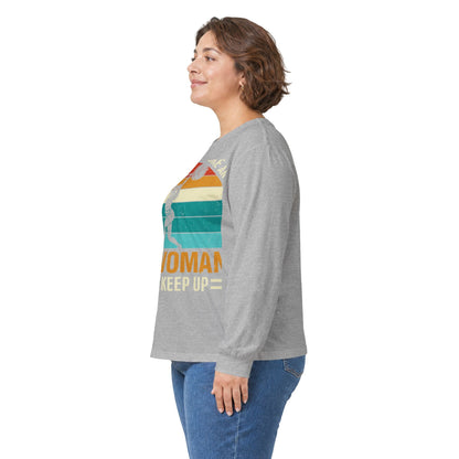 Long-sleeve Old Woman Lift Long Sleeve Tee
