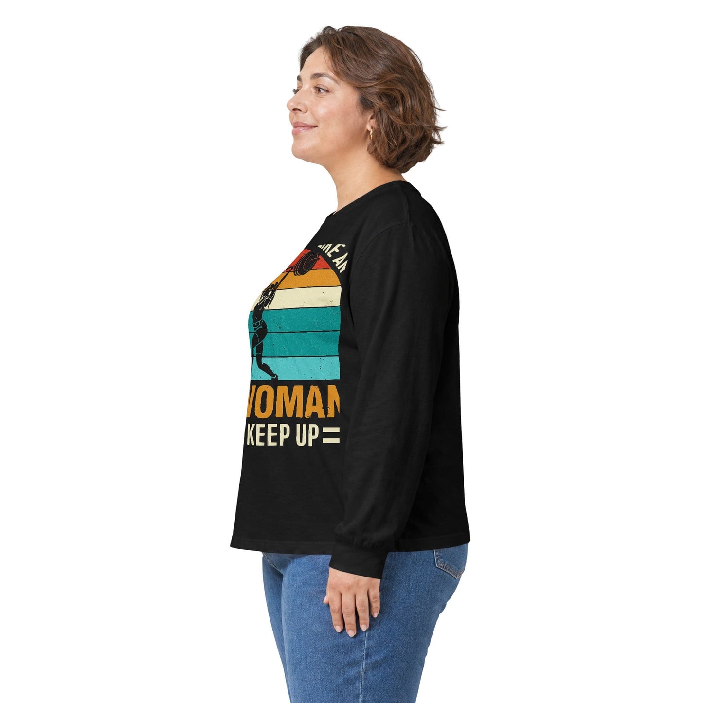 Long-sleeve Old Woman Lift Long Sleeve Tee
