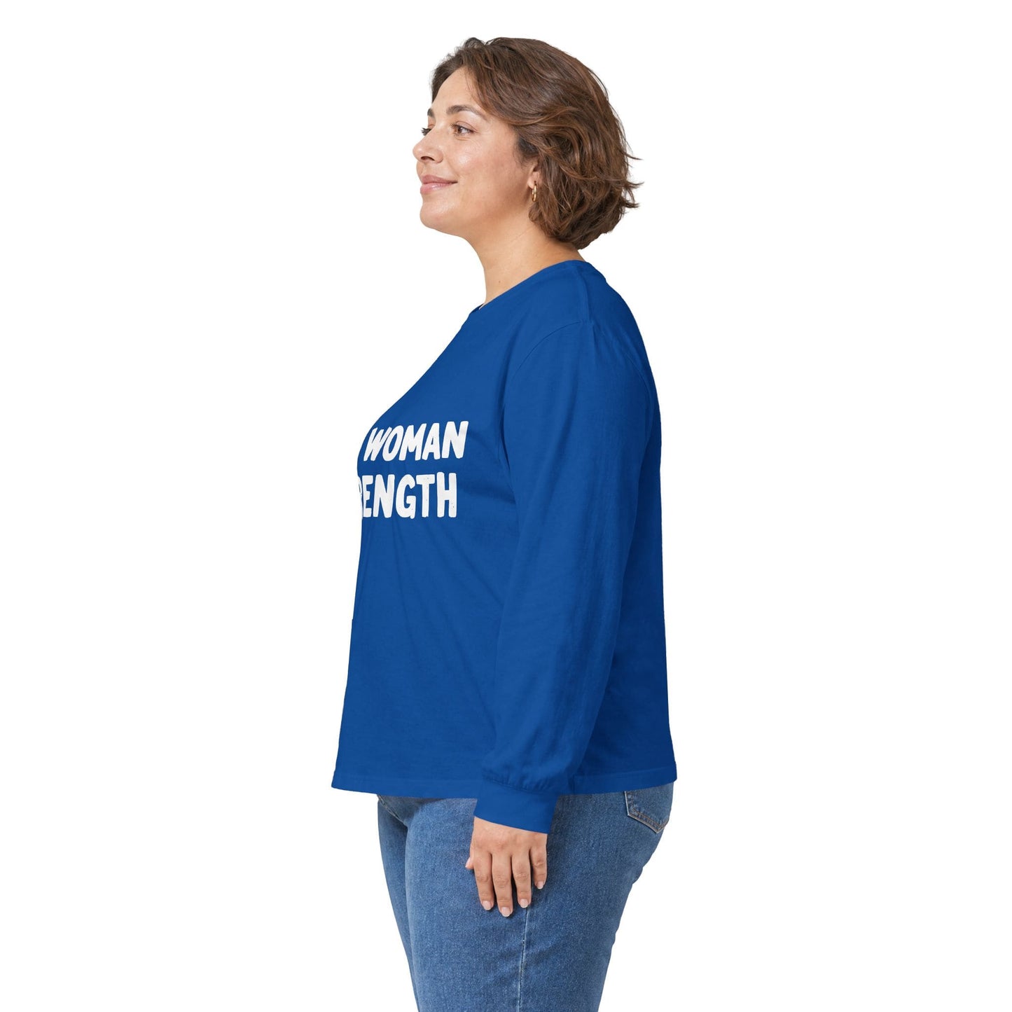 Long-sleeve Old Woman Strength Long Sleeve Tee