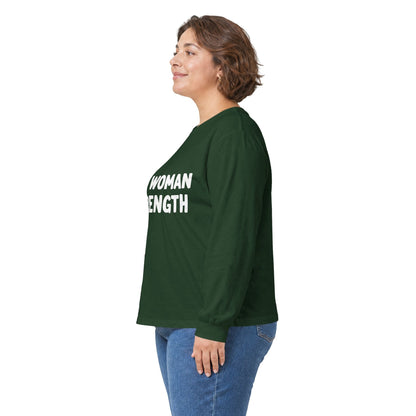 Long-sleeve Old Woman Strength Long Sleeve Tee