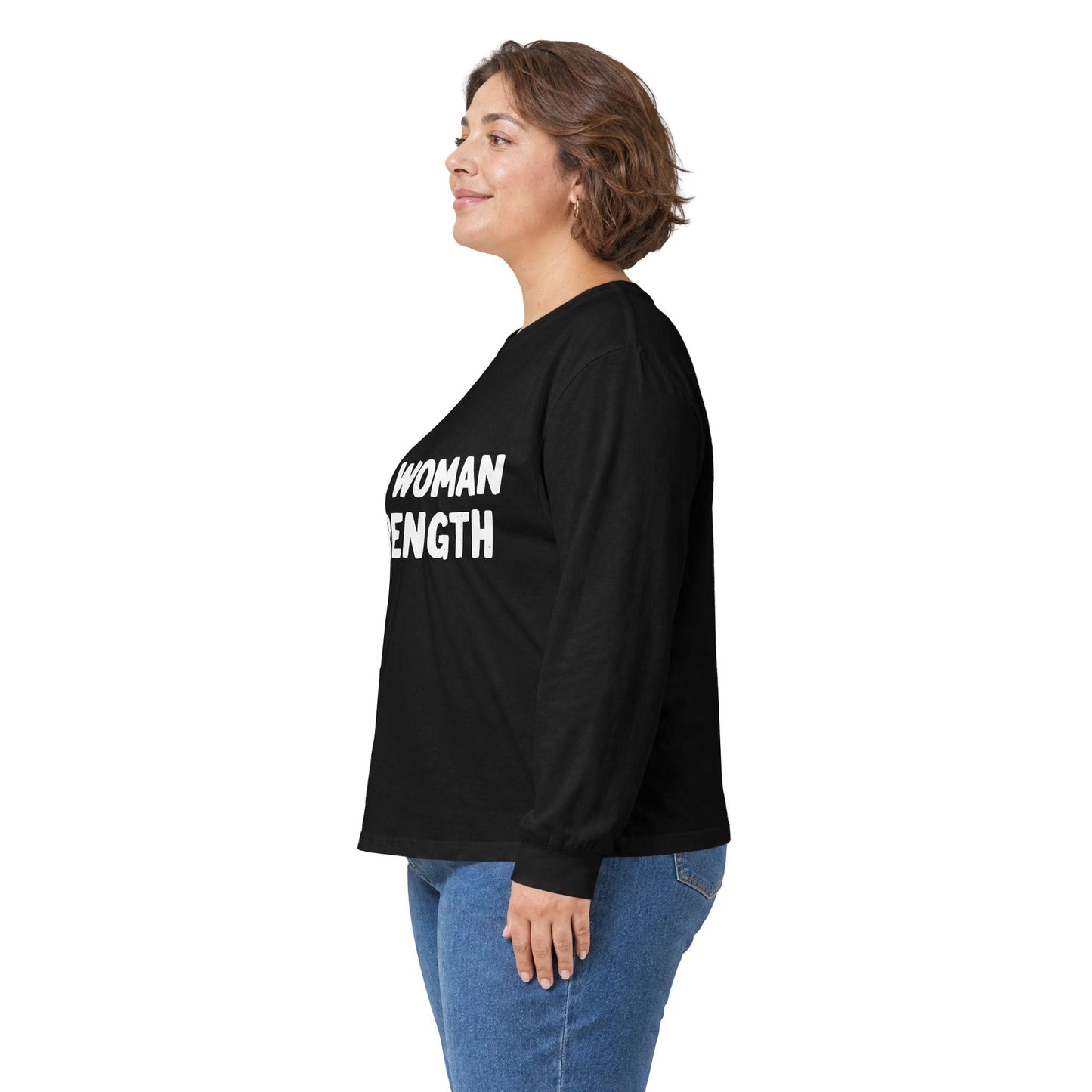 Long-sleeve Old Woman Strength Long Sleeve Tee