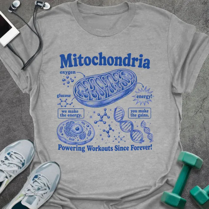T-Shirt Sport Grey / S Mitochondria Gains T-Shirt