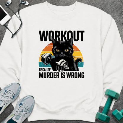 Sweatshirt White / S Murder is Wrong Sweatshirt