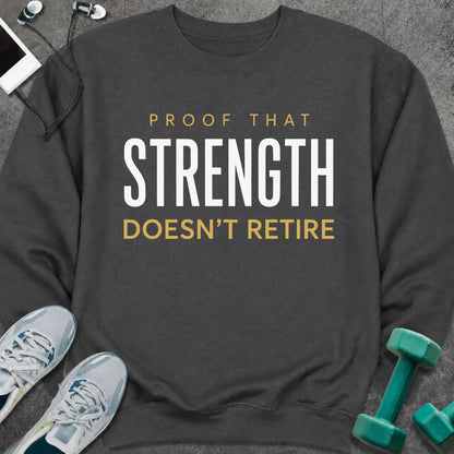 Sweatshirt S / Dark Heather Never Retires Sweatshirt
