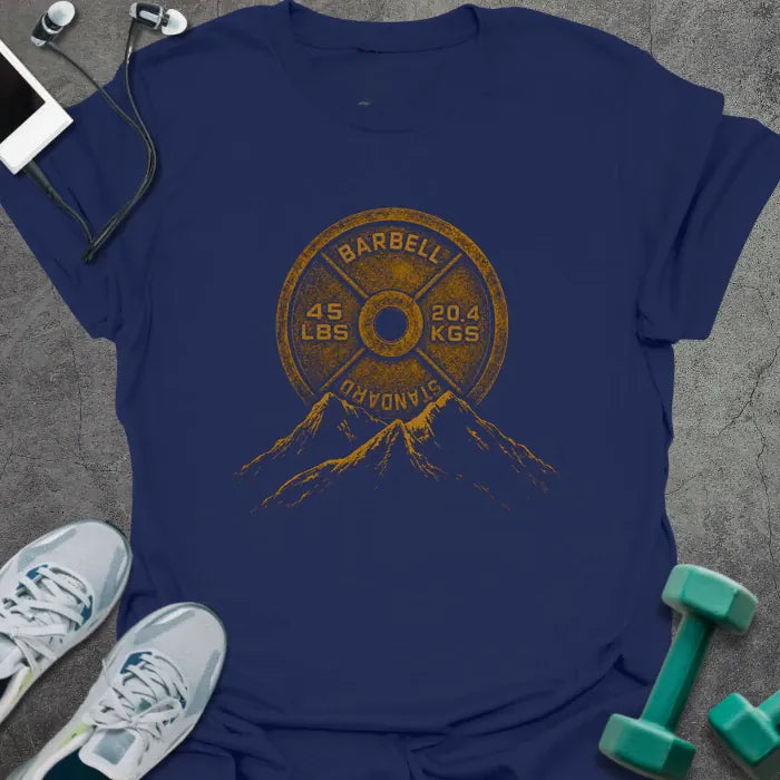 T-Shirt Navy / XS Plate Mountains T-Shirt