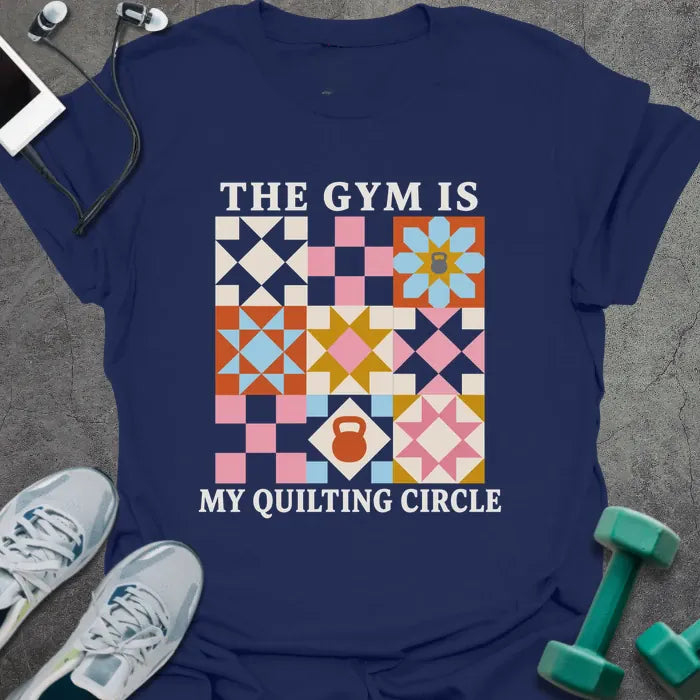 T-Shirt Navy / M Quilting Circle T-Shirt