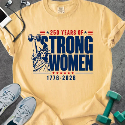 T-Shirt Mustard / S Strong Women