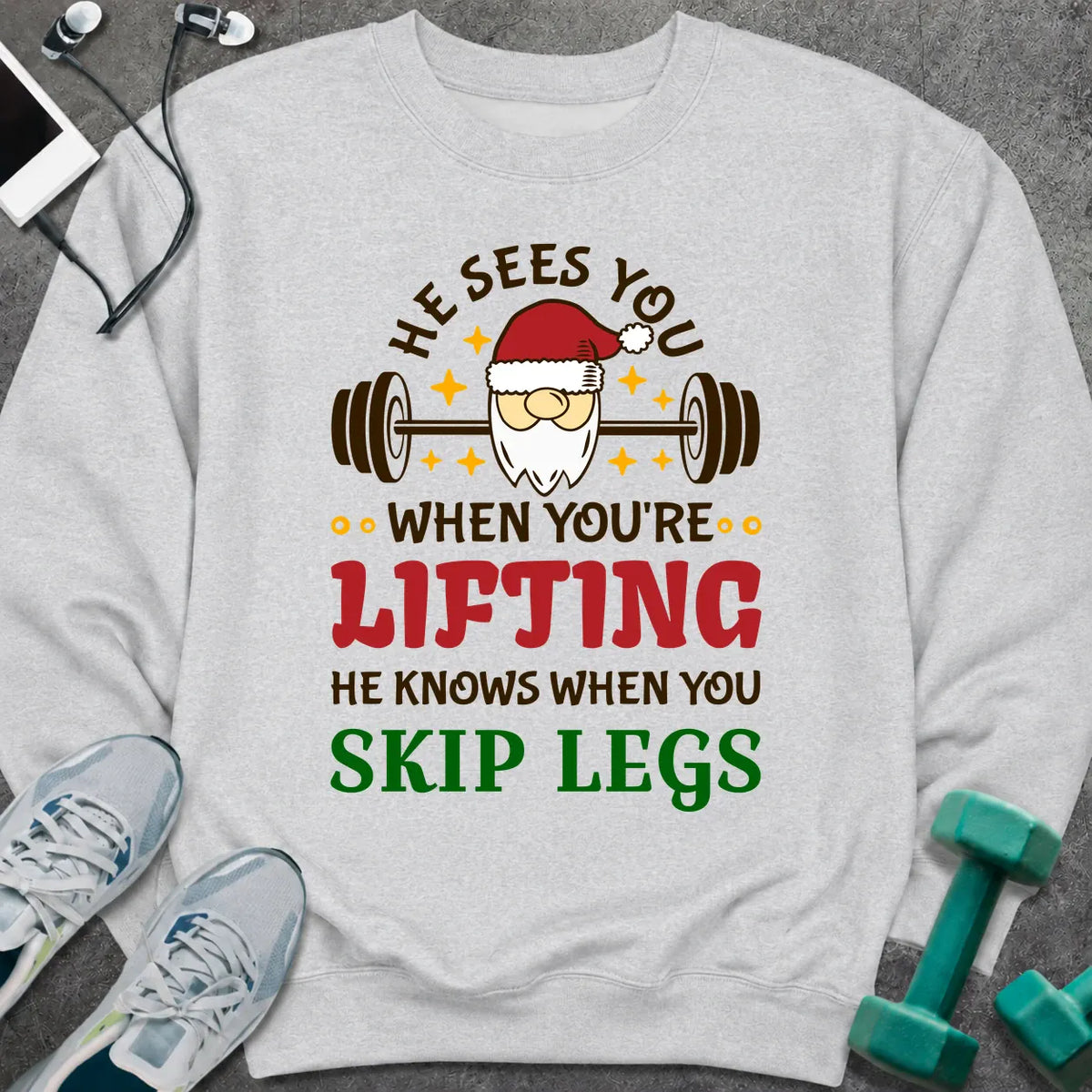 Sweatshirt Ash / M See You lifting Sweatshirt