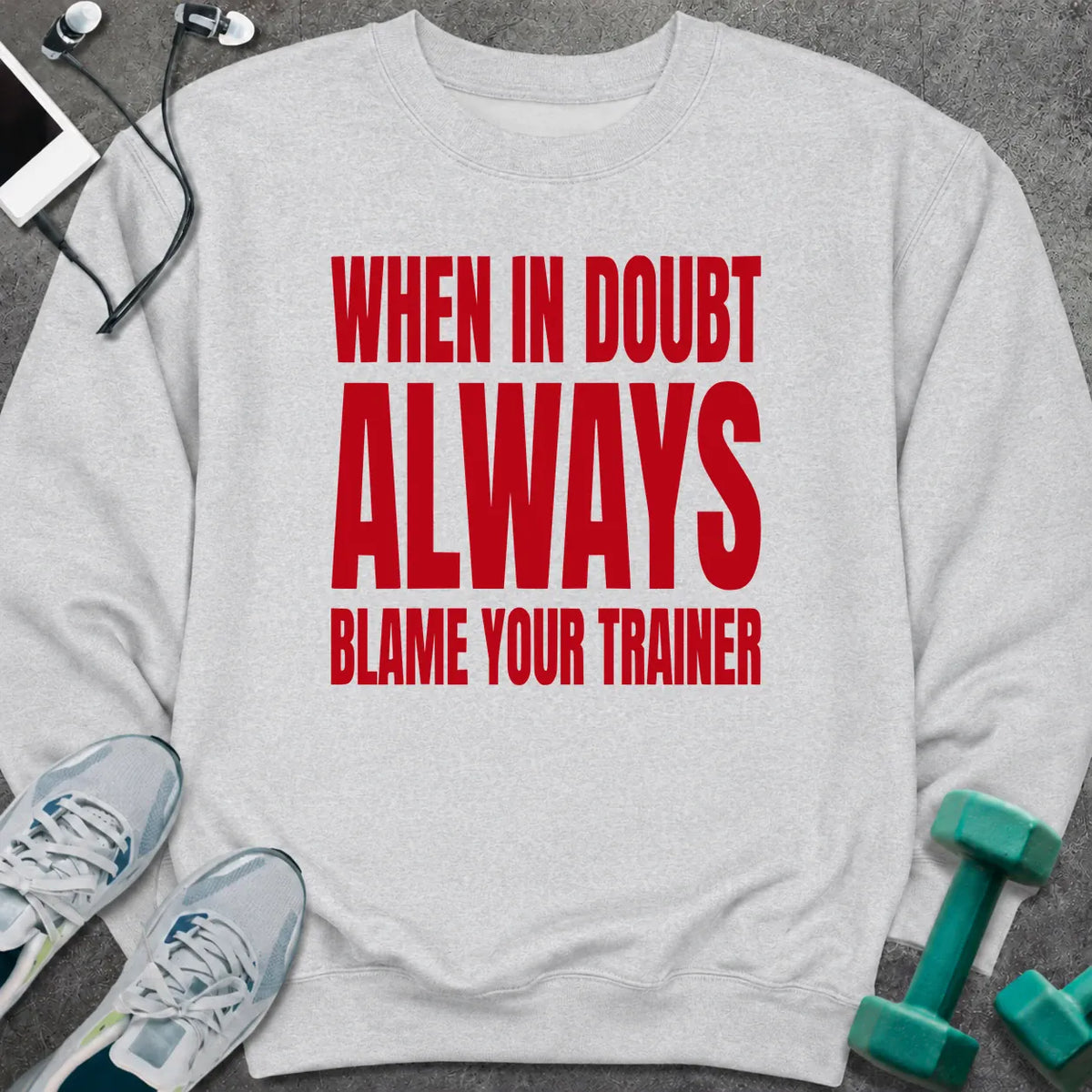 Sweatshirt Ash / S Blame Trainer Sweatshirt