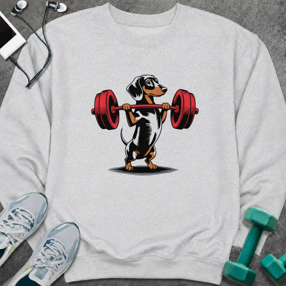 Sweatshirt Ash / S Dachshund Sweatshirt
