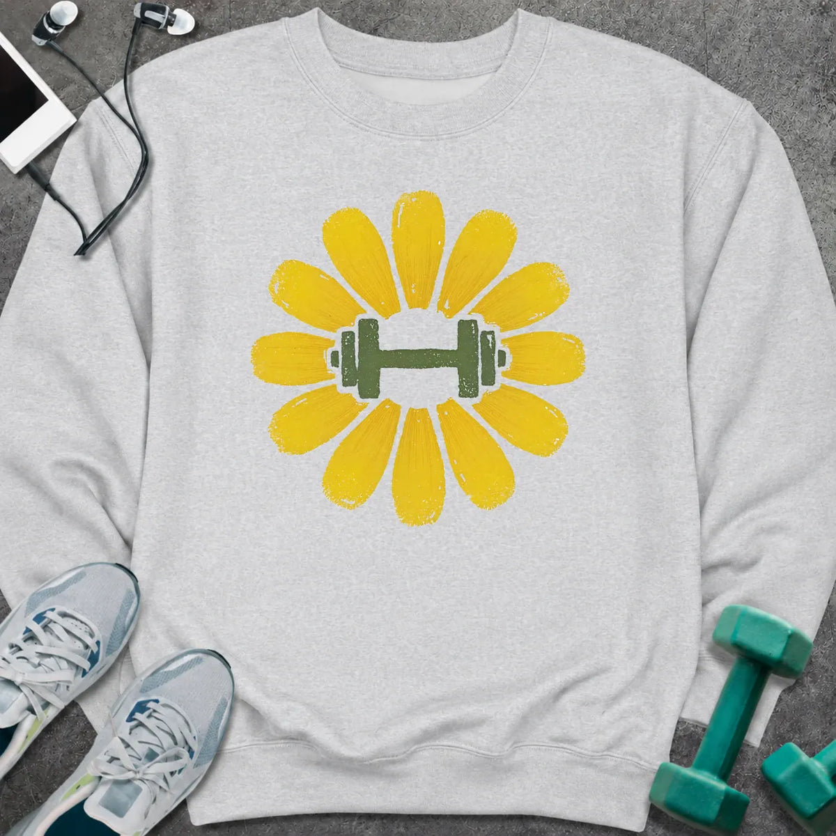 Sweatshirt Ash / S Dandelion Dumbbell Sweatshirt