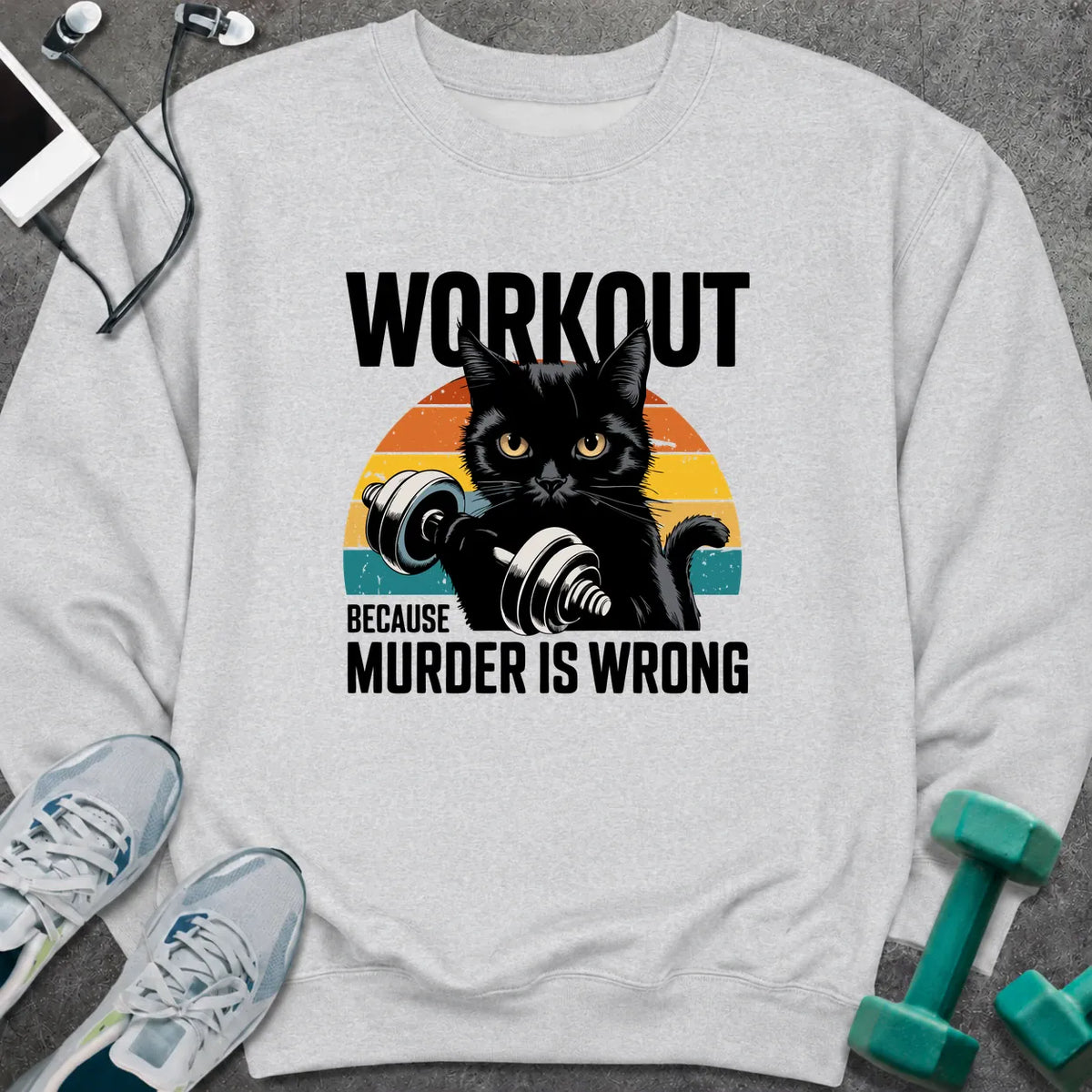 Sweatshirt Ash / S Murder is Wrong Sweatshirt