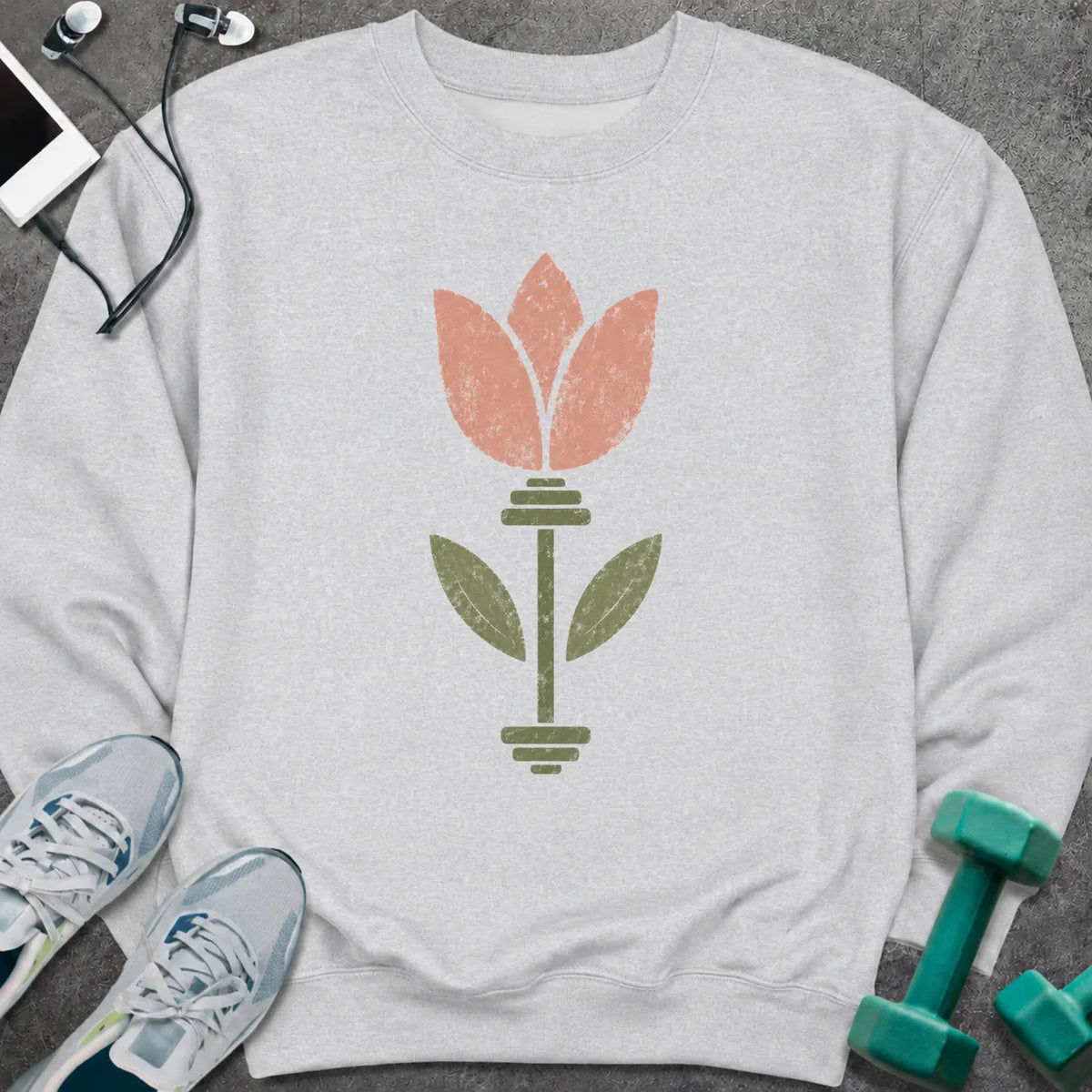 Sweatshirt Ash / S Tulip Barbell Sweatshirt