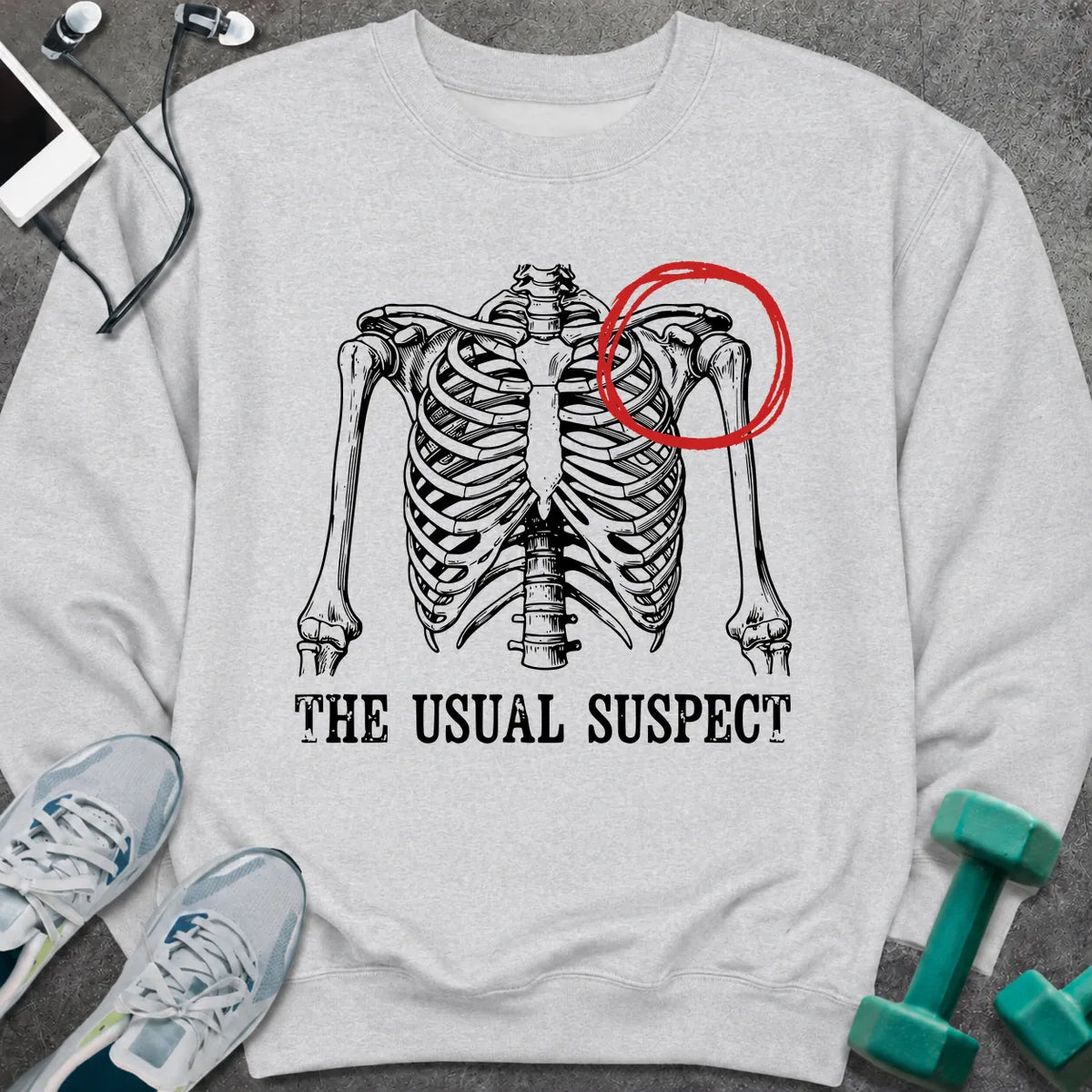 Sweatshirt Ash / S Usual Suspect Sweatshirt