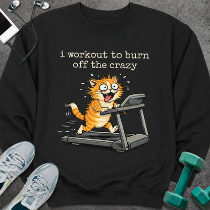Sweatshirt Black / S Crazy Cat Sweatshirt