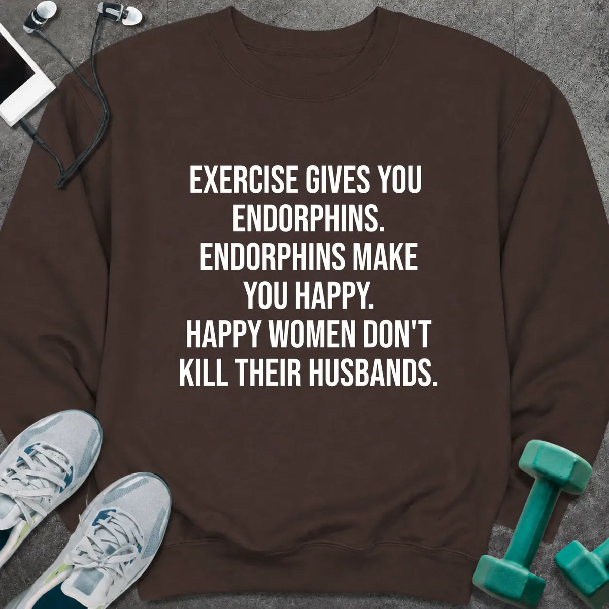 Sweatshirt Dark Chocolate / S Endorphins Sweatshirt