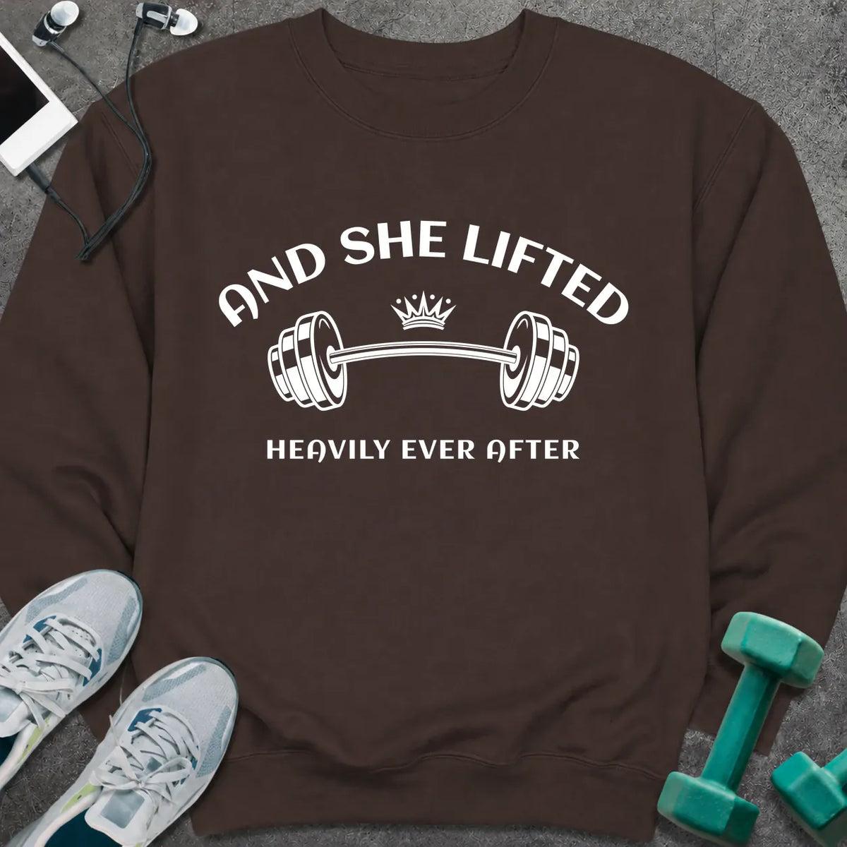 Sweatshirt Dark Chocolate / S She Lifted Sweatshirt