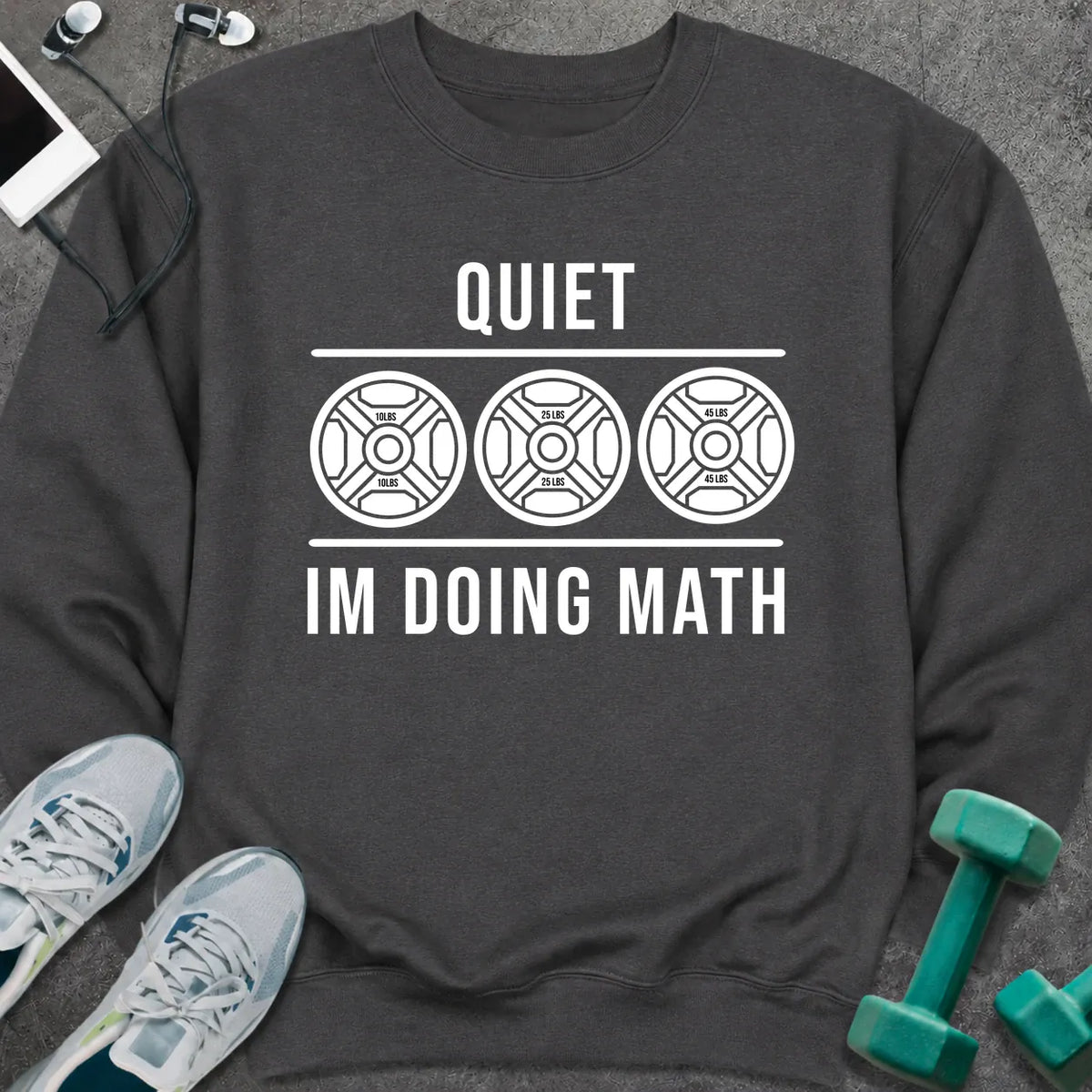 Sweatshirt Dark Heather / S Doing Math Sweatshirt