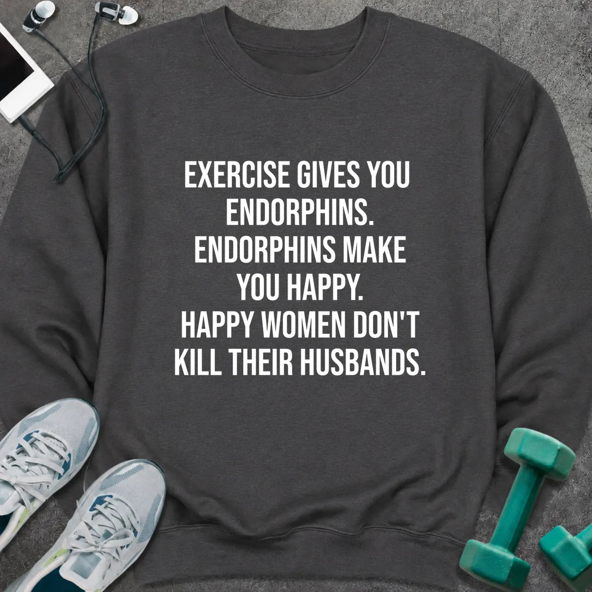 Sweatshirt Dark Heather / S Endorphins Sweatshirt