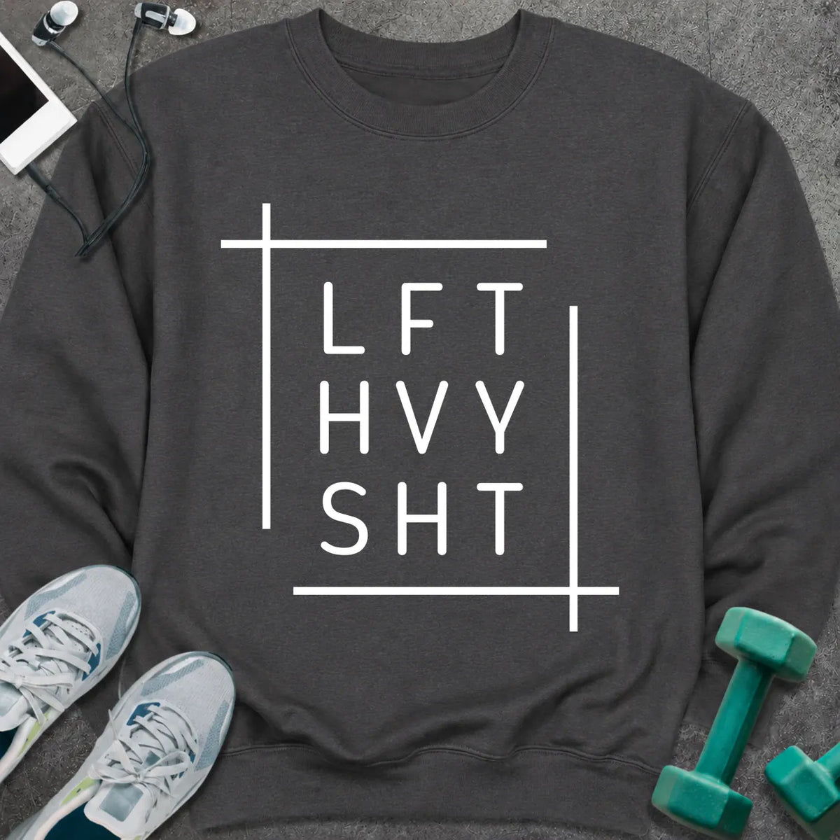 Sweatshirt Dark Heather / S LFT HVY SHT Sweatshirt
