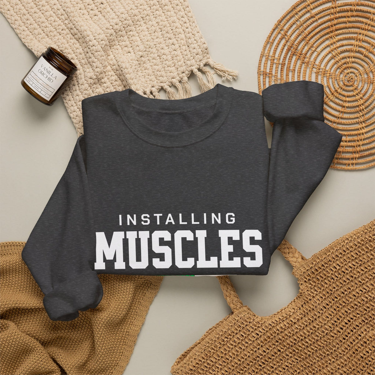 Sweatshirt Installing Muscles Sweatshirt