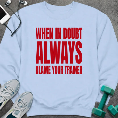 Sweatshirt Light Blue / S Blame Trainer Sweatshirt