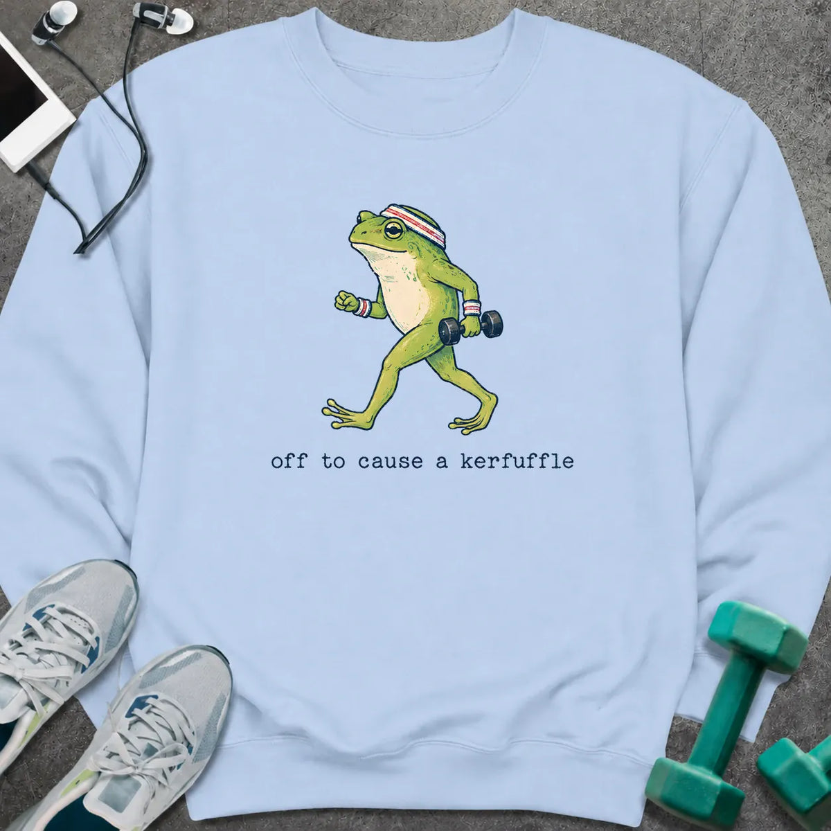 Sweatshirt Light Blue / S Frog Kerfuffle Sweatshirt