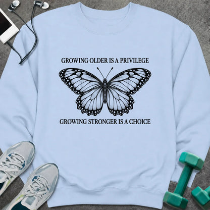 Sweatshirt Light Blue / S Growing Strong Sweatshirt