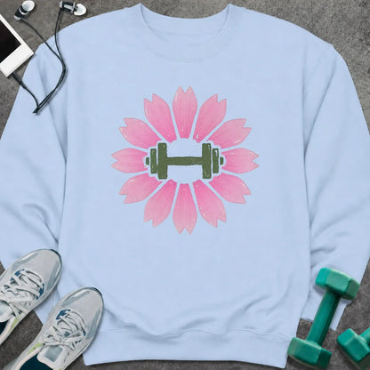 Sweatshirt Light Blue / S Sakura Dumbbell Sweatshirt