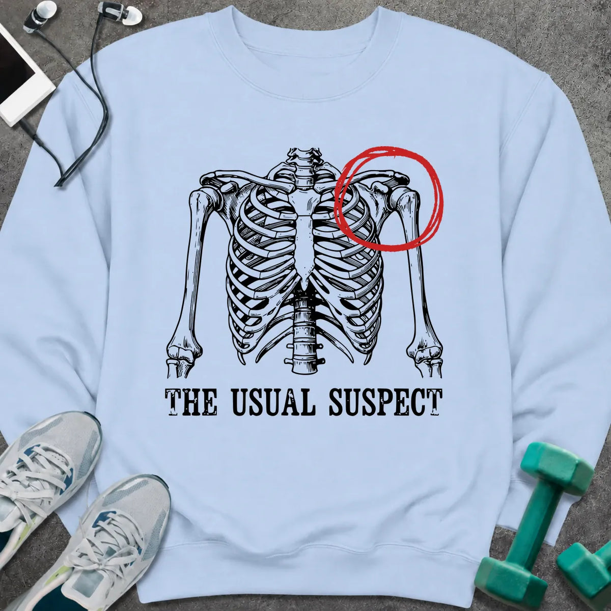 Sweatshirt Light Blue / S Usual Suspect Sweatshirt